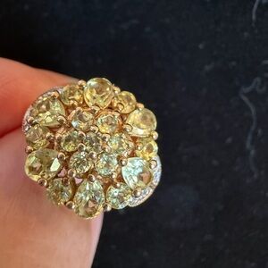 NWT chuck clemency sts sterling silver chrysoberyl ring size 6